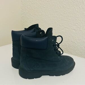 Boys youth navy blue timberland boots